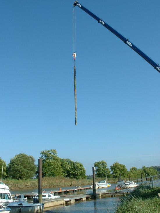 Travaux du port en 2008