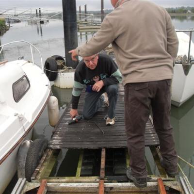 Travaux de réfection du ponton A avril 2013